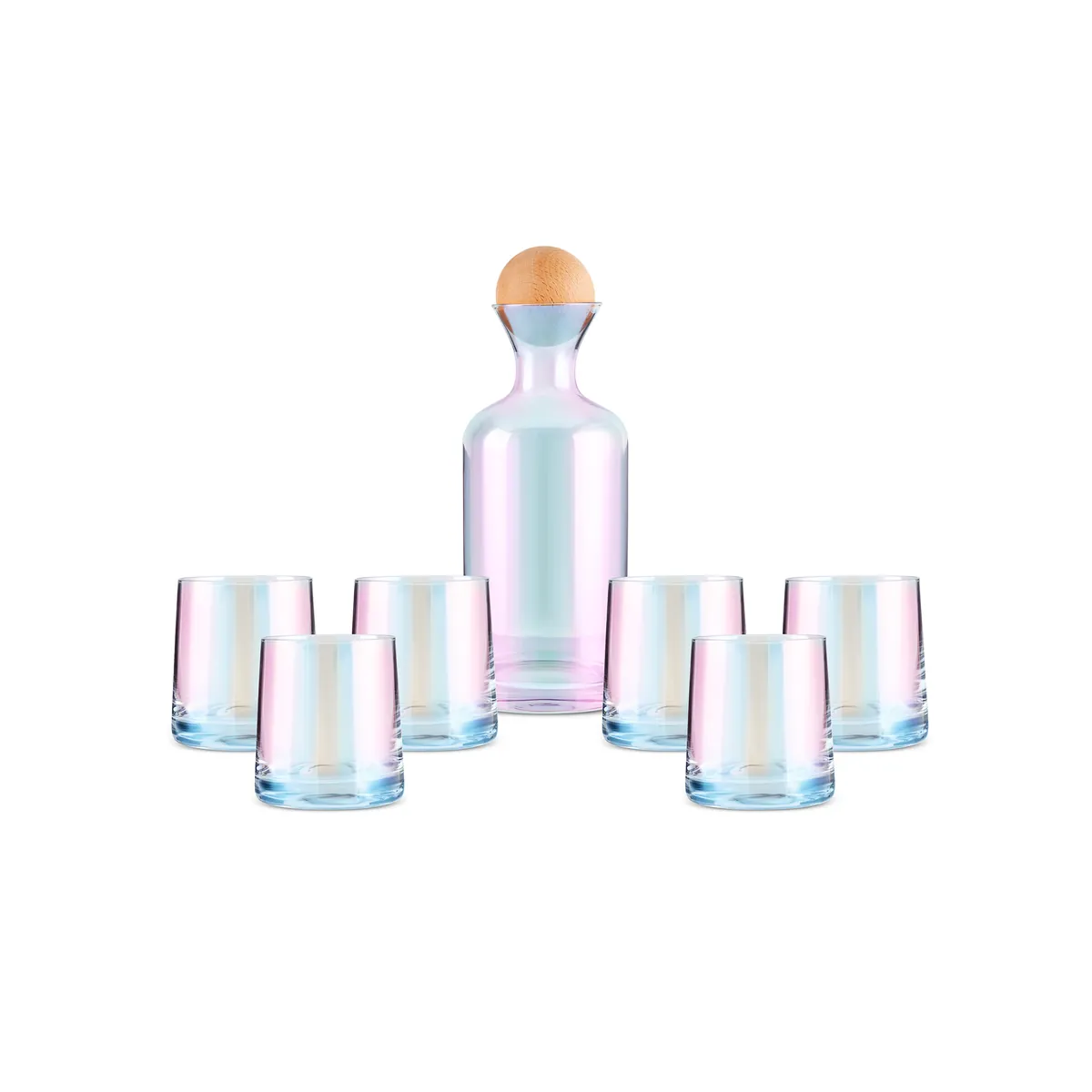 Jules 7-teiliges Wasserset mit Perlmuttglanz