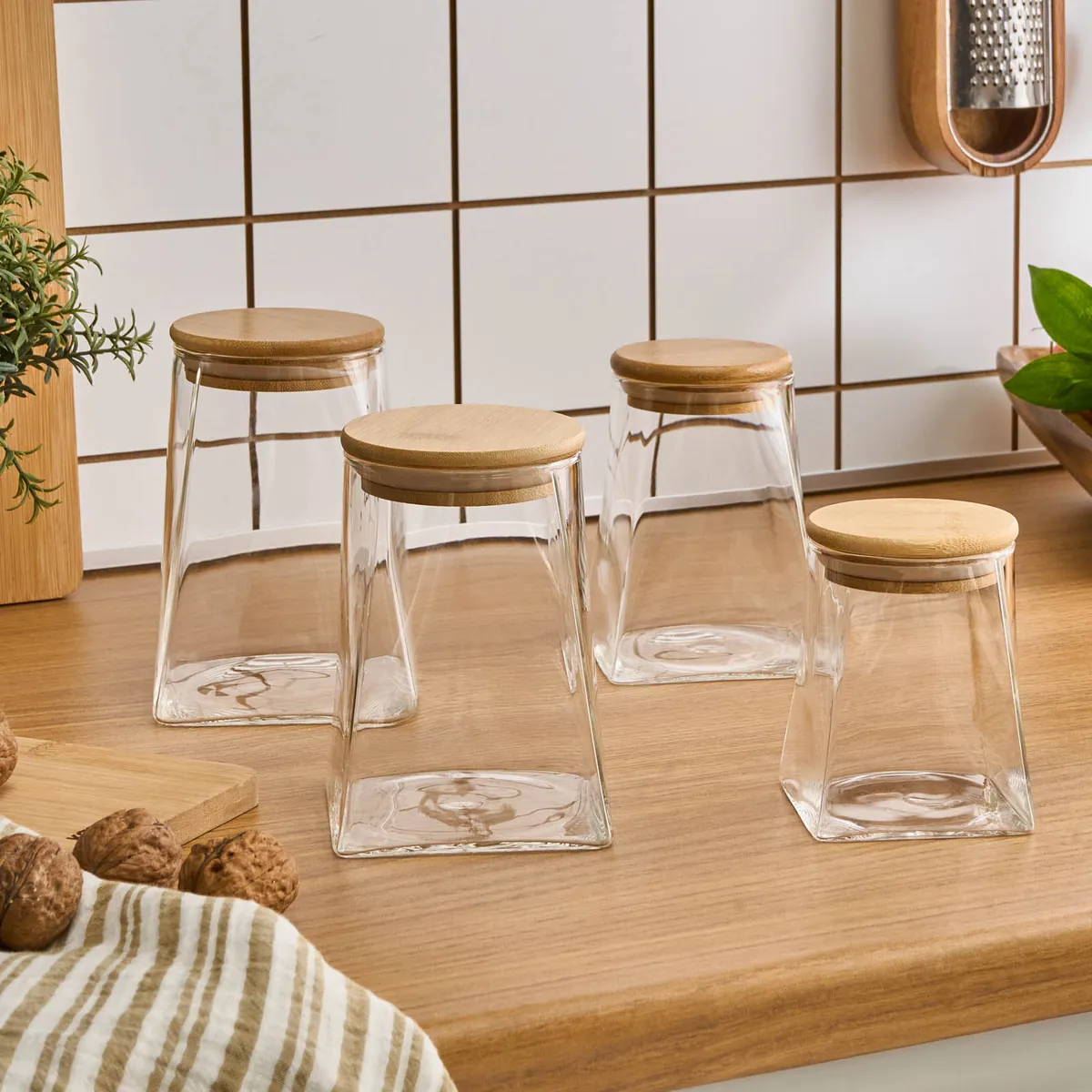 Karaca Prism, 4-Teiliges Vorratsdosen Set