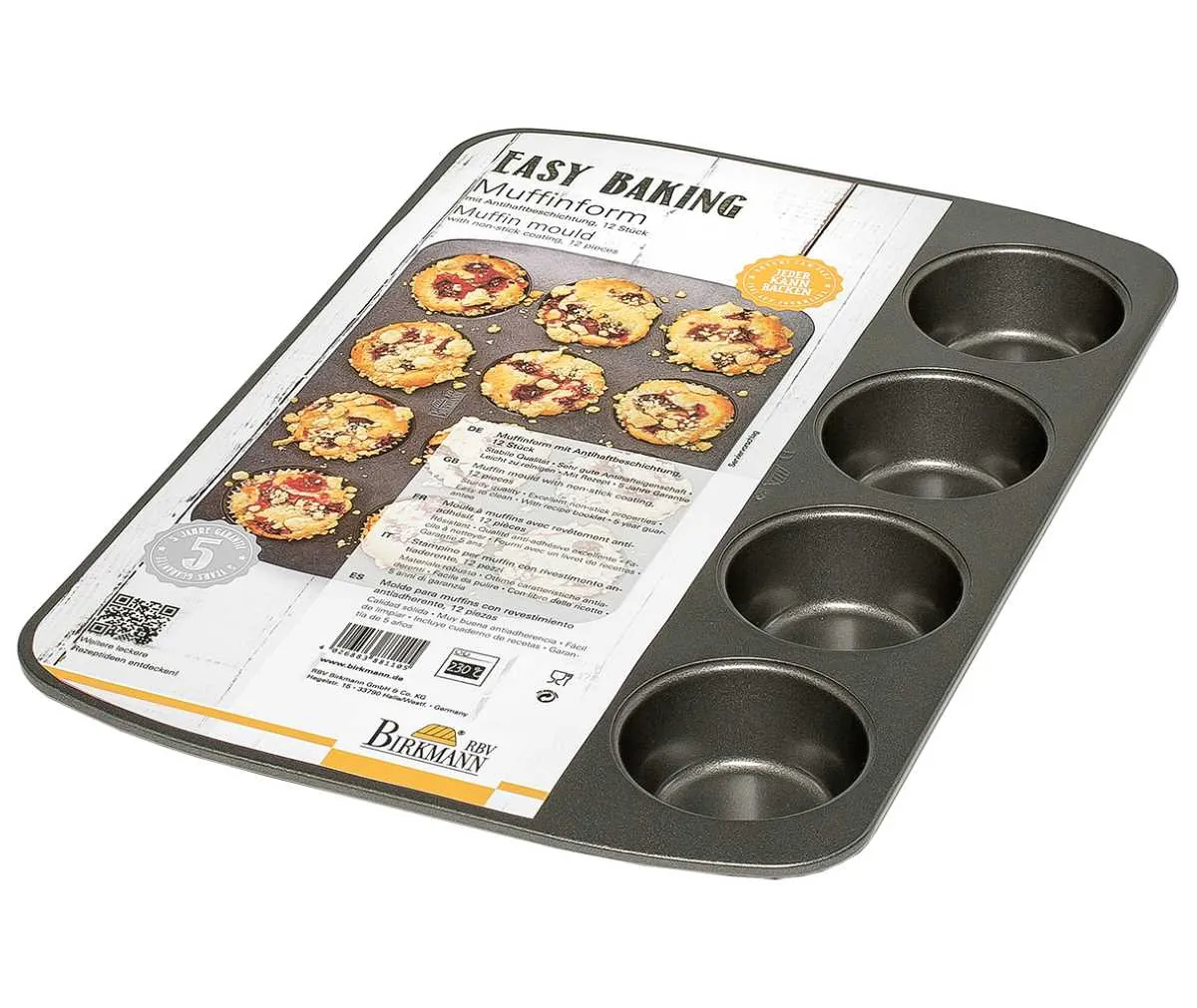 Birkmann Muffinform Easy Baking, 12-fach, Ø 7 cm