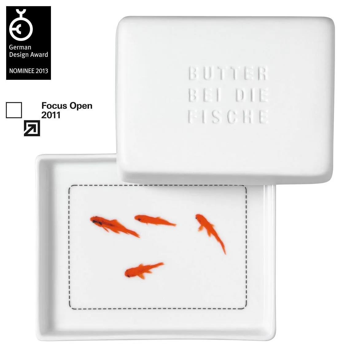 Butterdose "Butter bei die Fische" für 250 g