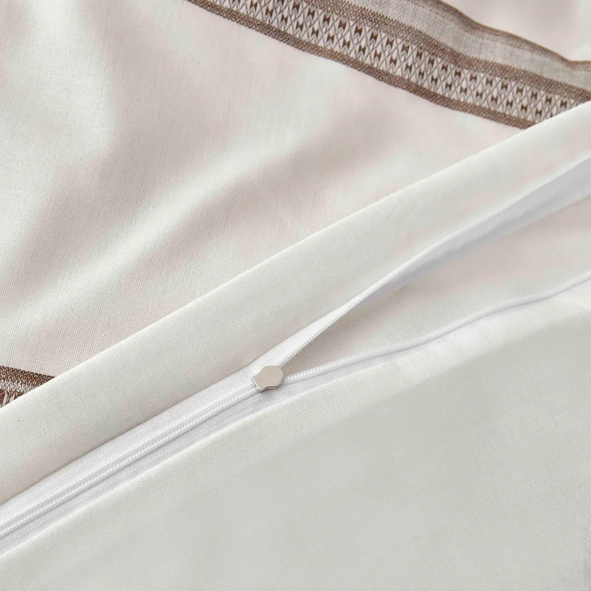 Karaca Home Braun Dobby Woven Doppelbettbezug-Set (135x200 cm) Öko-Tex Zertifiziert