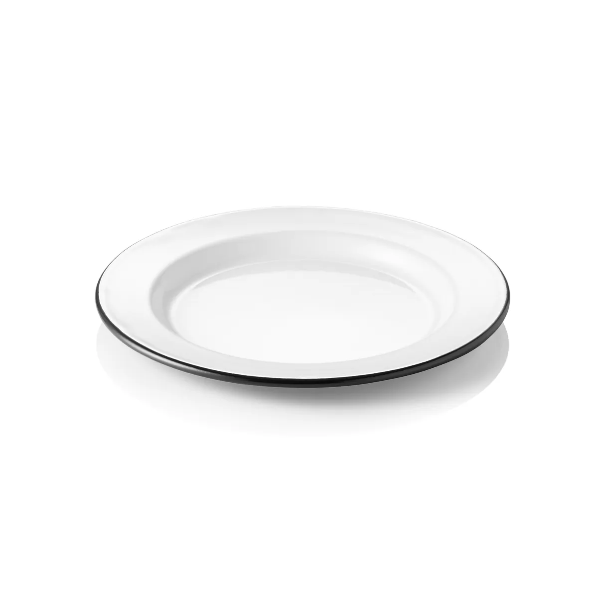 Teller GRACE, flach, Ø 20 bis 26 cm wählbar, Emaille
