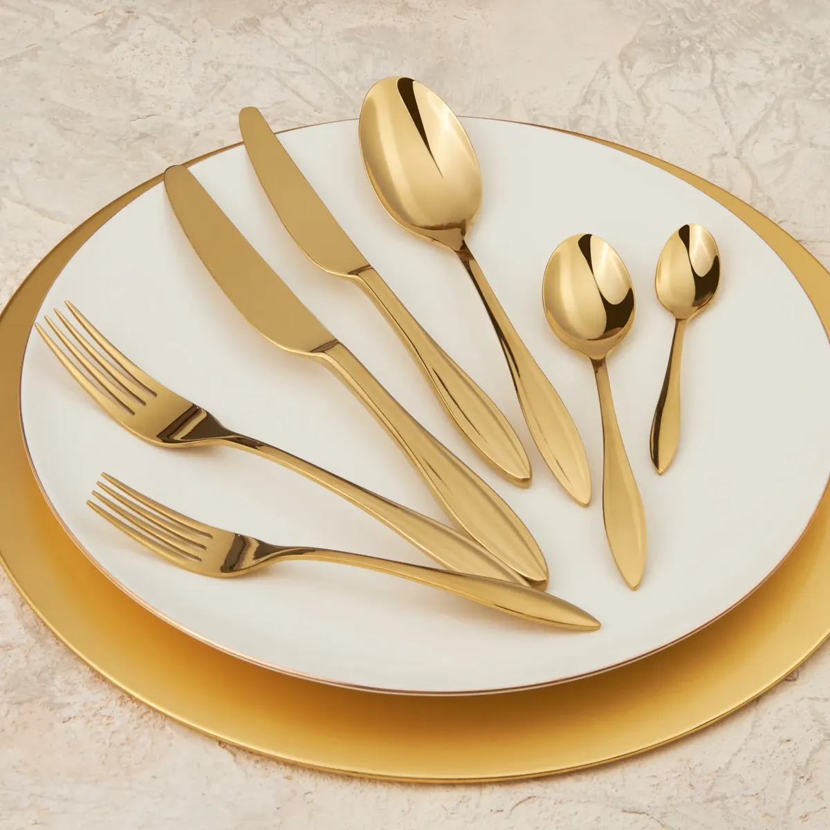 Karaca Costa Gold 24-teilig Besteck-set