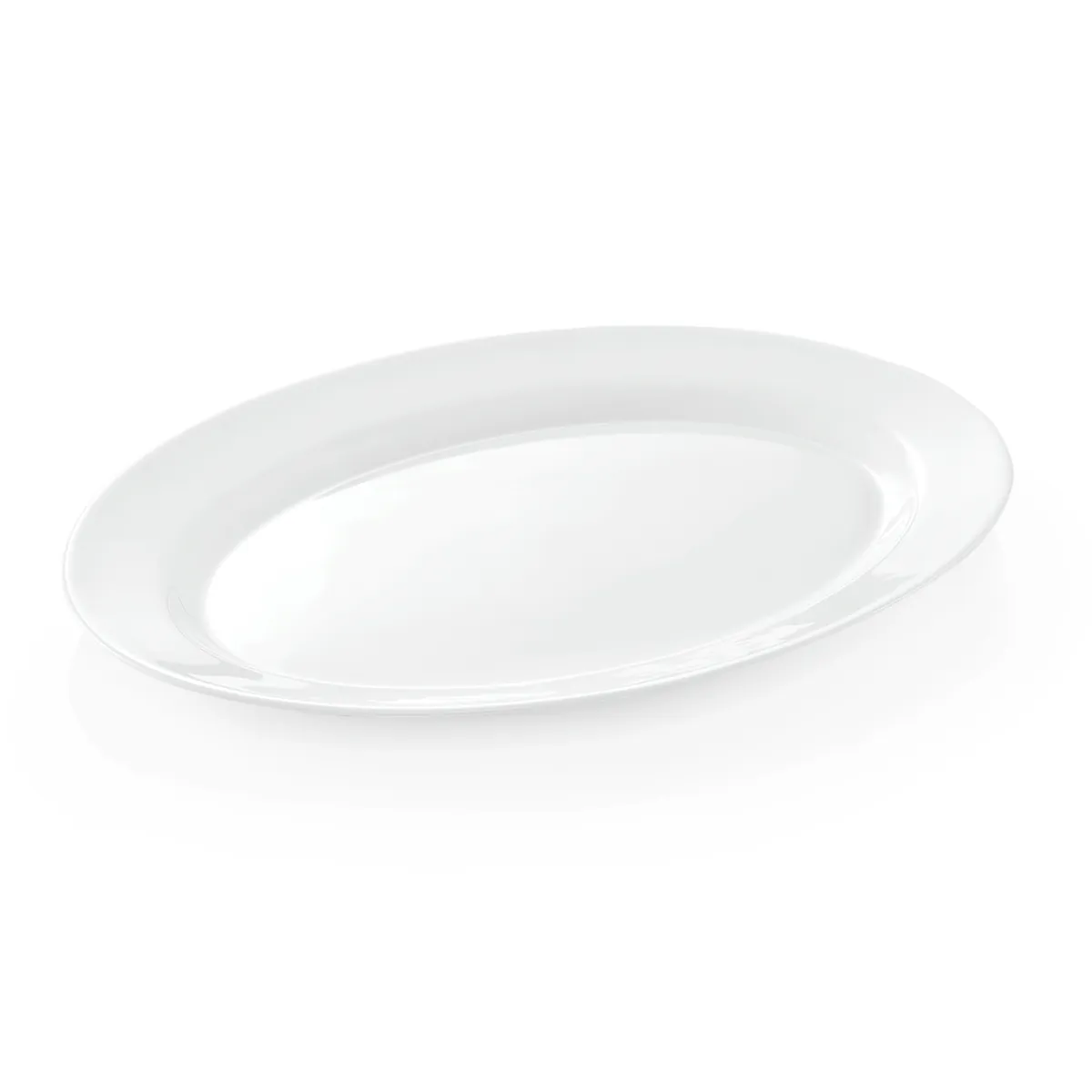 Platte 2er-Set PURO Uni, 30,5 x 22,5 cm, Opalglas