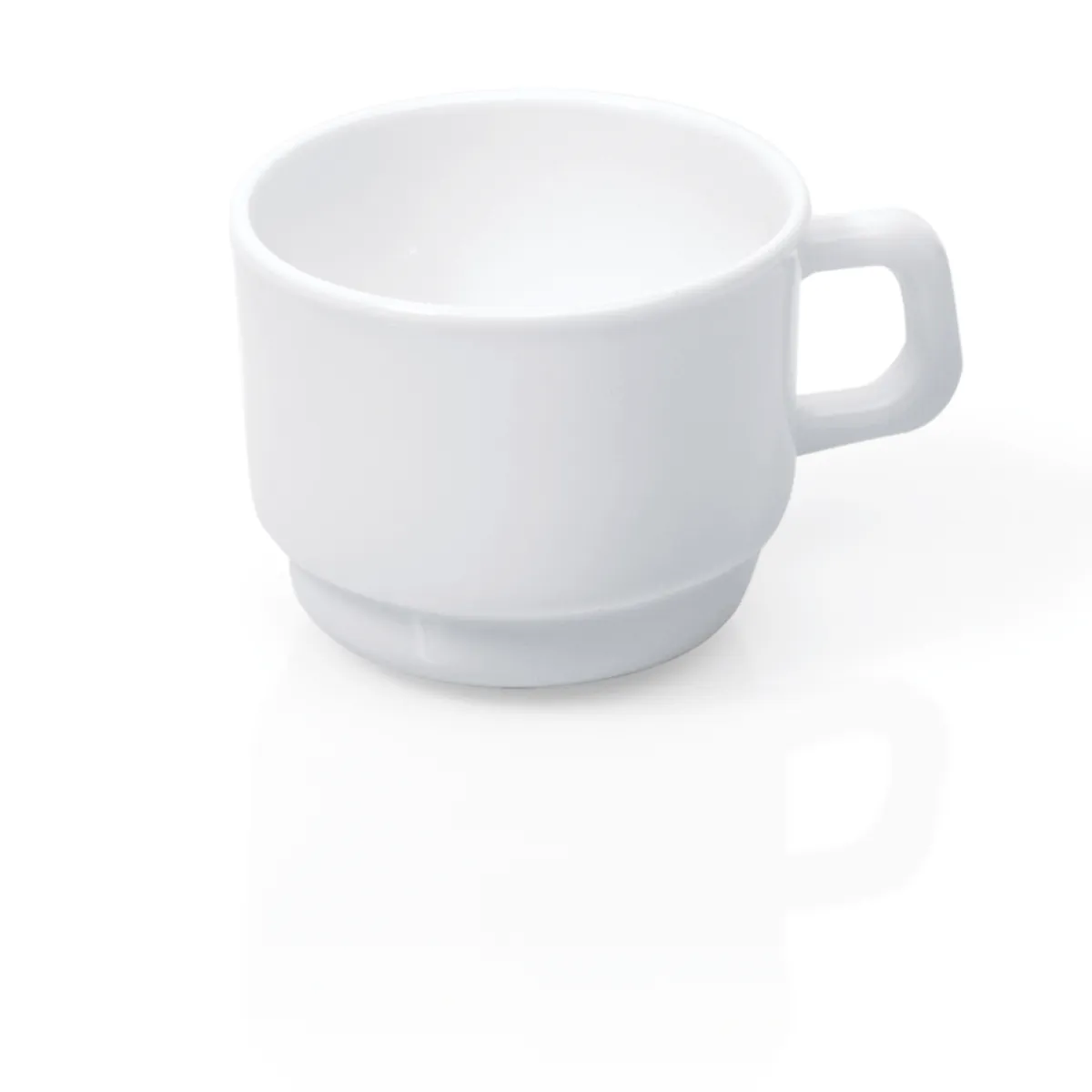 Obertasse 6er-Set PURO Uni, 180 ml, Opalglas