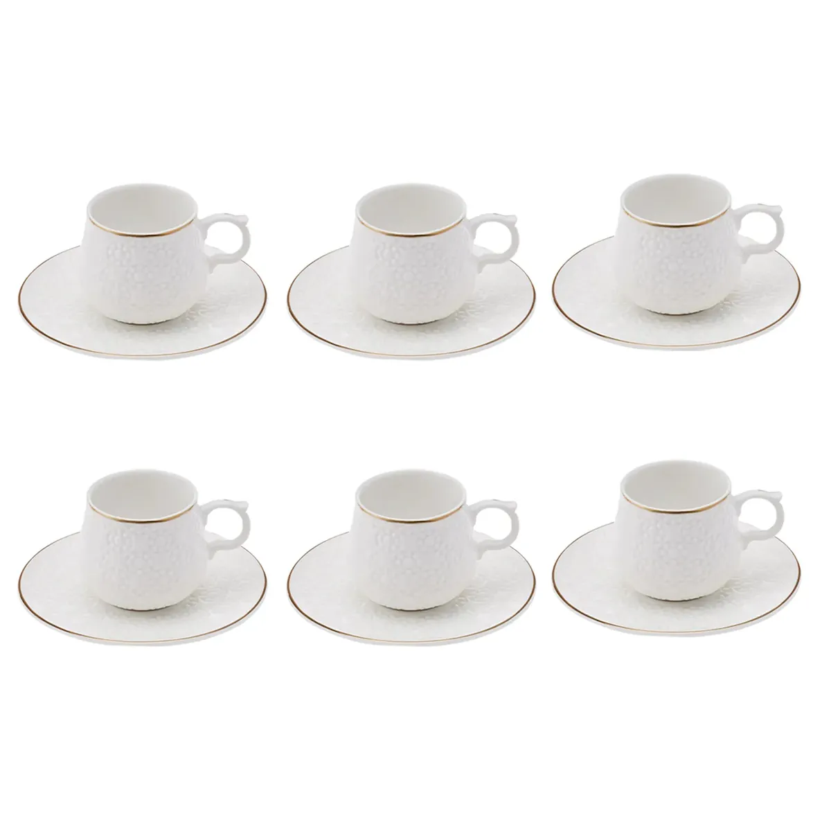Karaca Damla Kaffeetasse für 6 Personen 90 ml