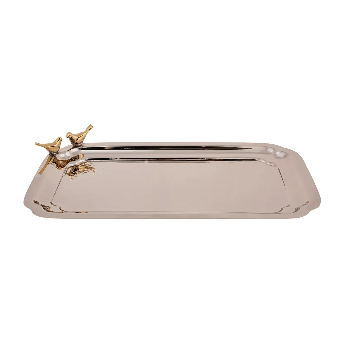 Karaca Birdy Silber Tablett 36x21cm