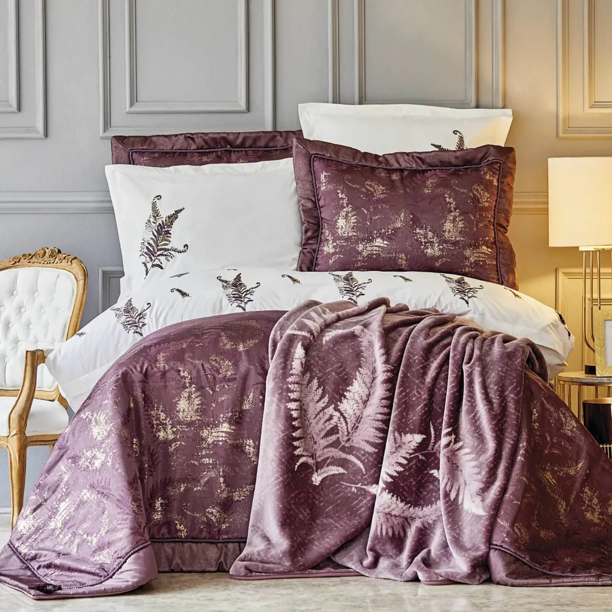 Karaca Home Fronda Pflaume 10-teiliges Heiratsset
