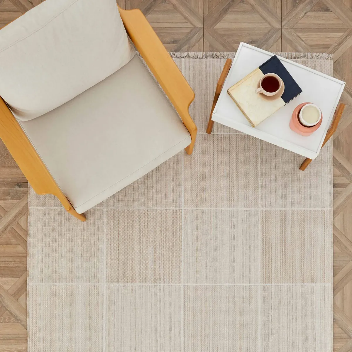 Kaşmir Halı Dogasever Recycelte Baumwollteppiche Lava 120x180 cm