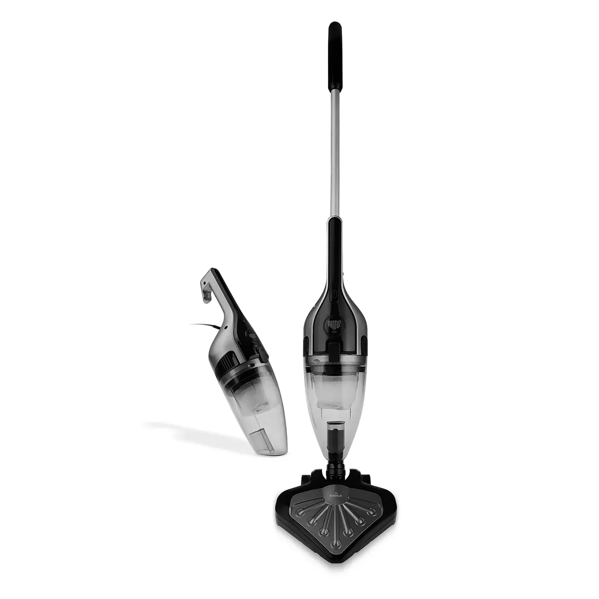 Karaca Vantuz Flexi 2in1 Schwarz Vertikaler Handstaubsauger
