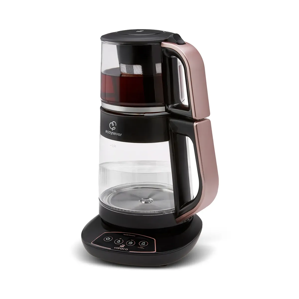 Teekocher und Wasserkocher mit 1700W, Rosegold