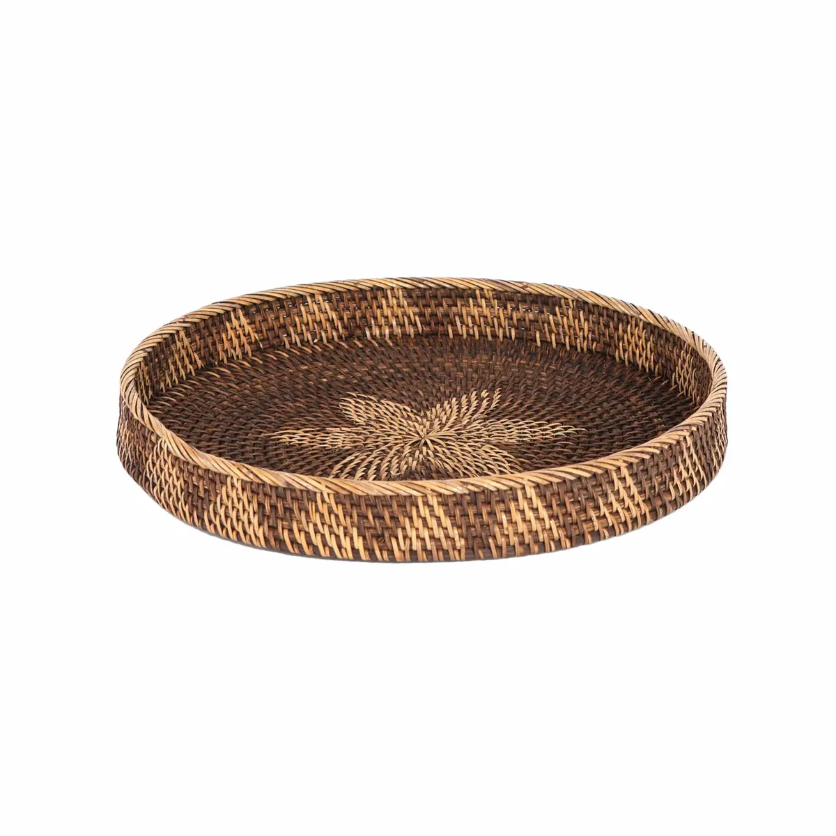 Karaca Home Antikes Rattan-Tablett 40 cmm