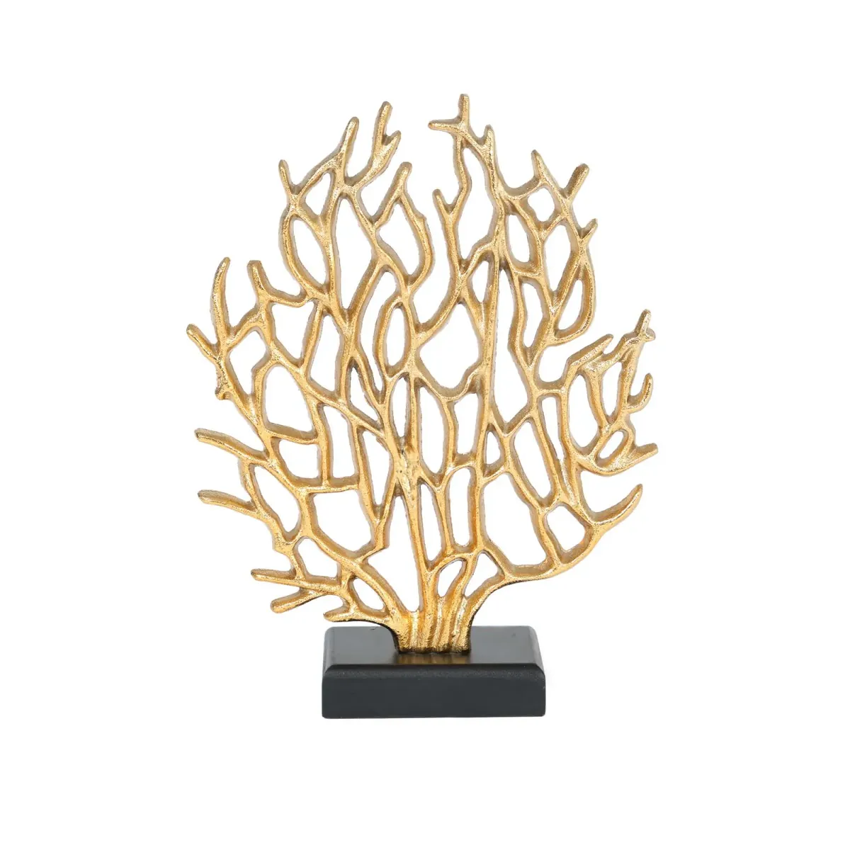 Karaca Home Moroccan Koralle Baum Trinket Gold 22 x 6,5 x 29 cm