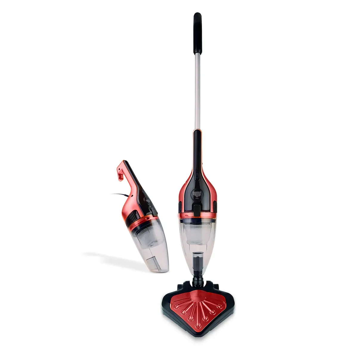 Karaca Vantuz Flexi 2in1 Rot Vertikaler Handstaubsauger
