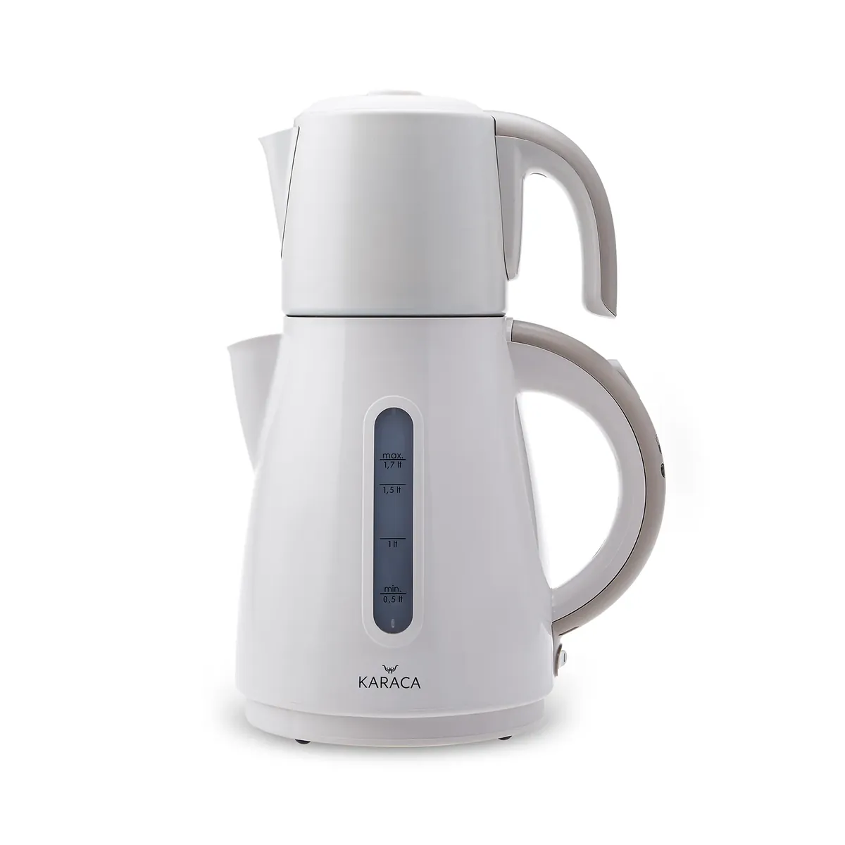 Karaca Daystar 2 in 1 Teekocher Latte mit Stahl Teekanne