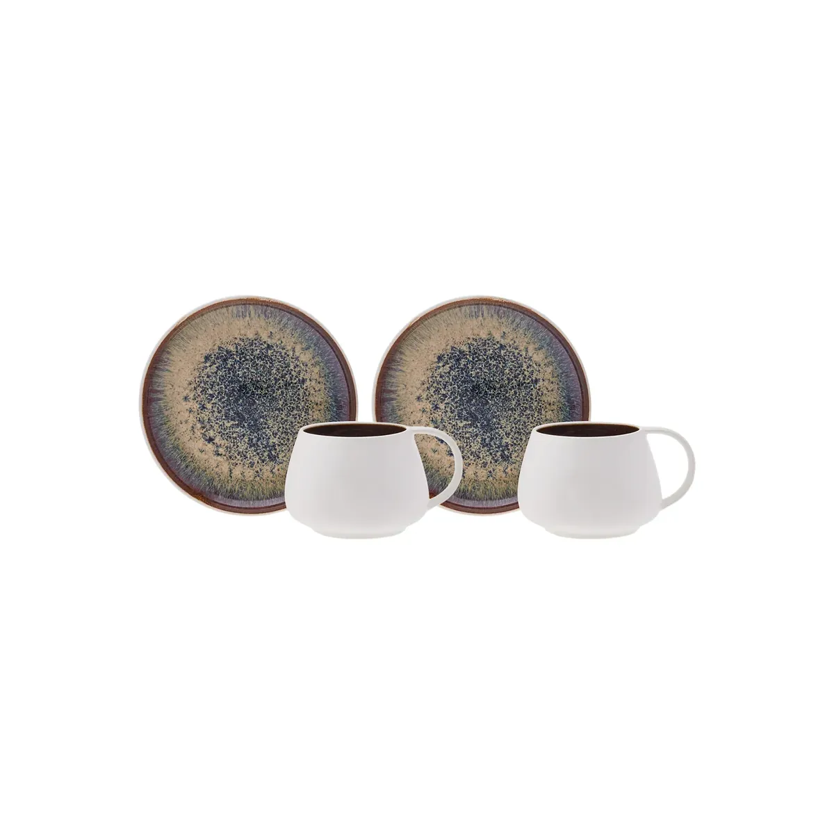 Karaca New Galactic Teetassenset für 2 Personen