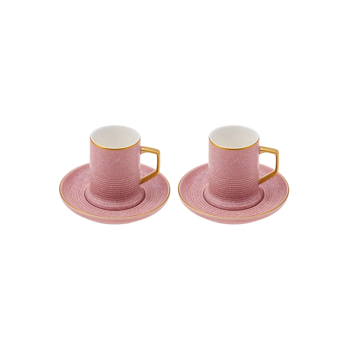 Karaca Spite Porzellan-Kaffeetassen-Set für 2 Personen