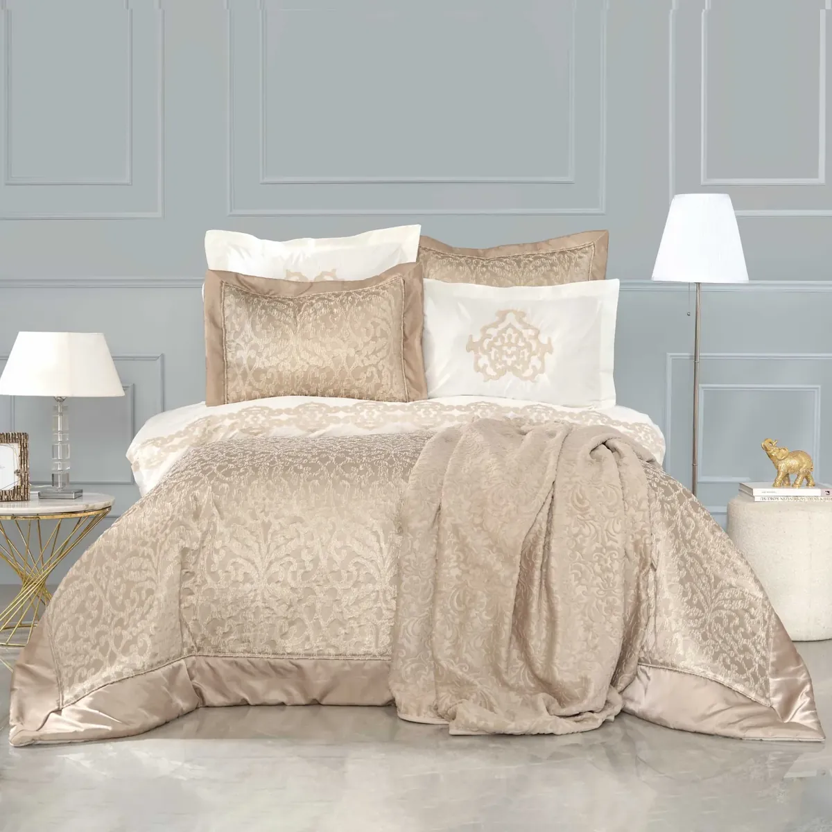 Karaca Home Olina Nerz 10-teiliges Heiratsset