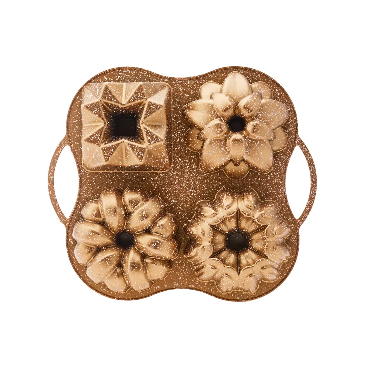 Karaca Cake Pro 4-teilige Goldguss-Kuchenform