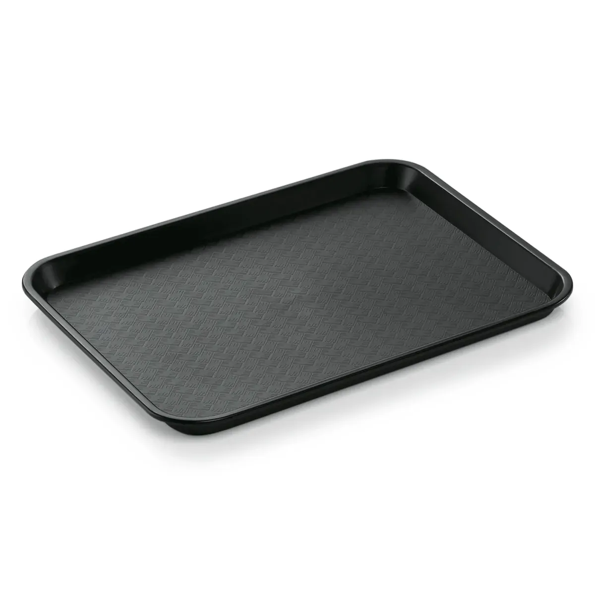 Fast Food Tablett GN 1/2, 32,5 x 26,5 x 2 cm, schwarz, Polypropylen