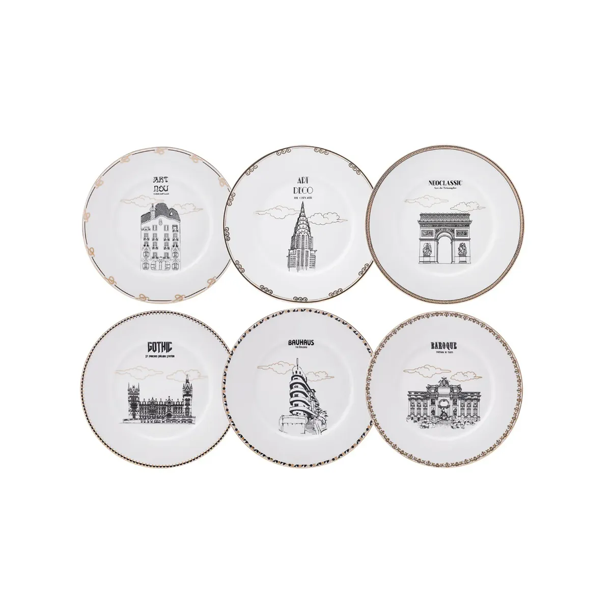 Karaca Art 6 Piece Cake Set