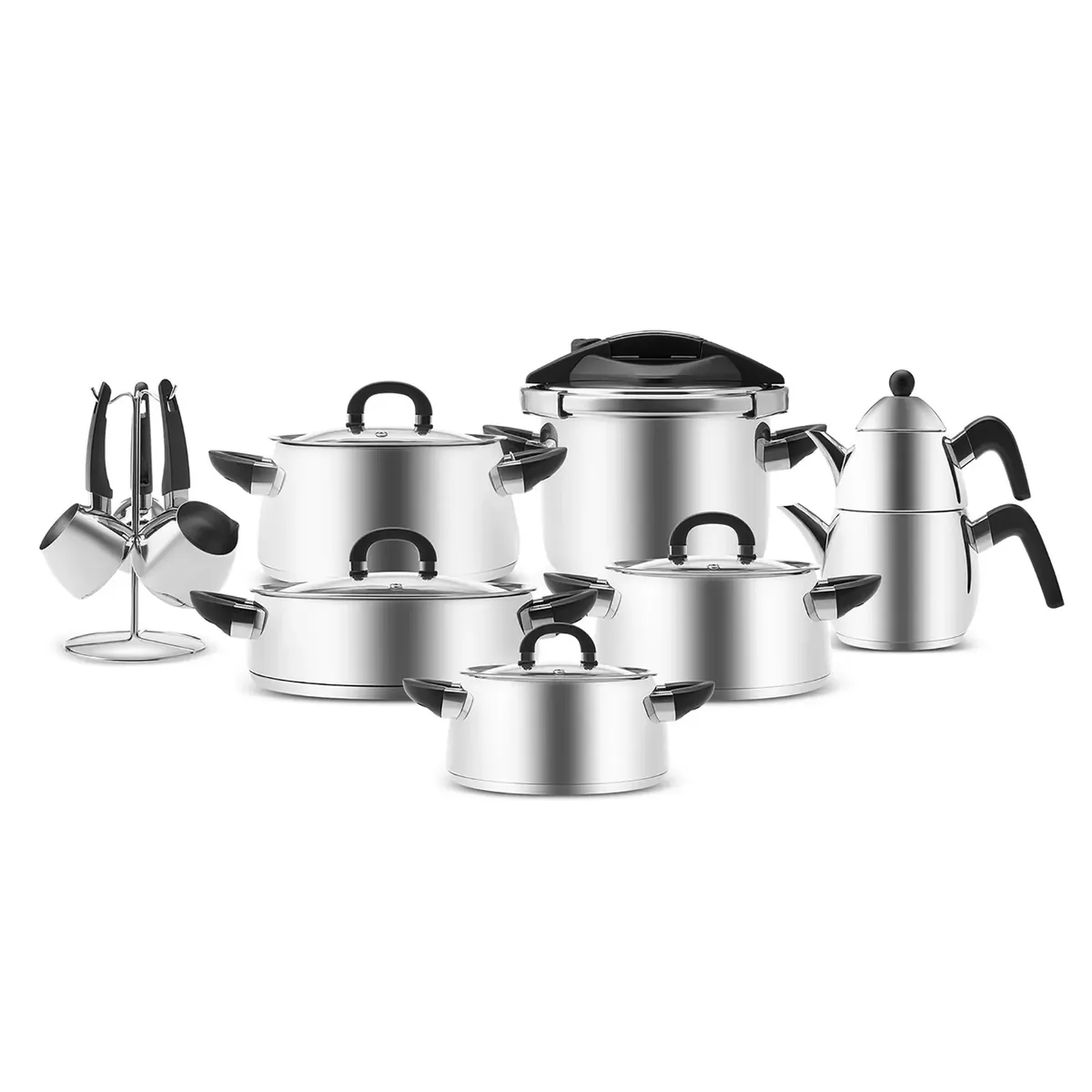 Karaca Tokyo Powersteel 316+ Stahl 17 Teiliges Heiratsset