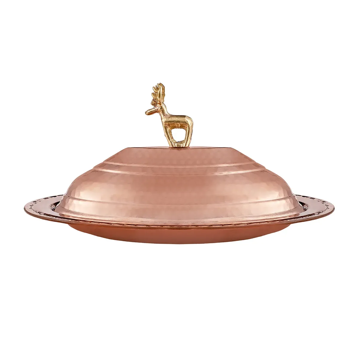 Karaca Alacahoyuk Präsentationsständer aus Kupfer 25 cm