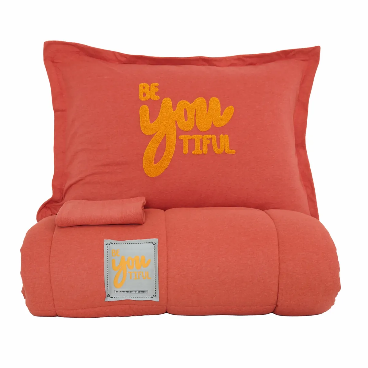 Karaca Home Motto Cotton Comfort Einzelbett Coral