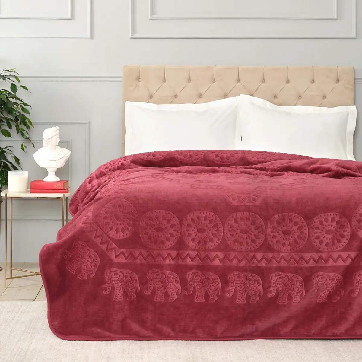 Karaca Home Elefant Sarabi Double Soft Embosy Decke