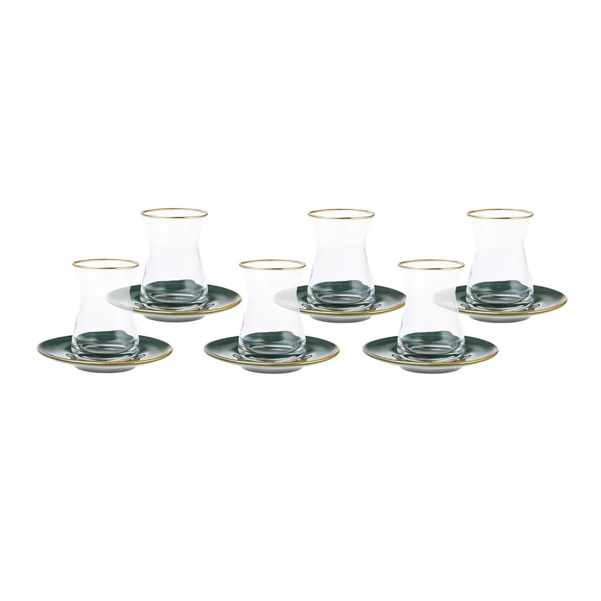 Karaca Retro 12 Teiliges Für 6 Personen Teetassen Set