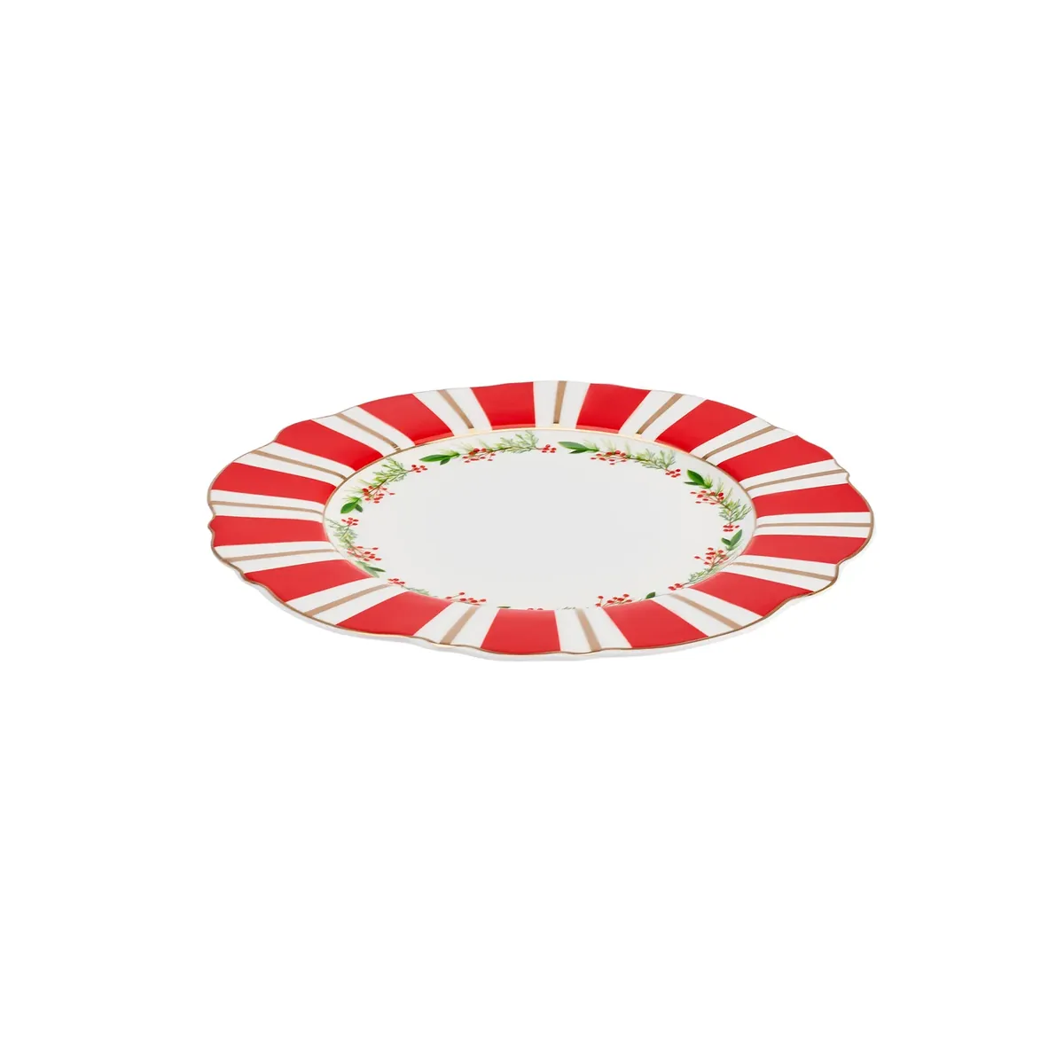 Karaca Neujahr Dreamy Striped Kuchenteller 22 cm