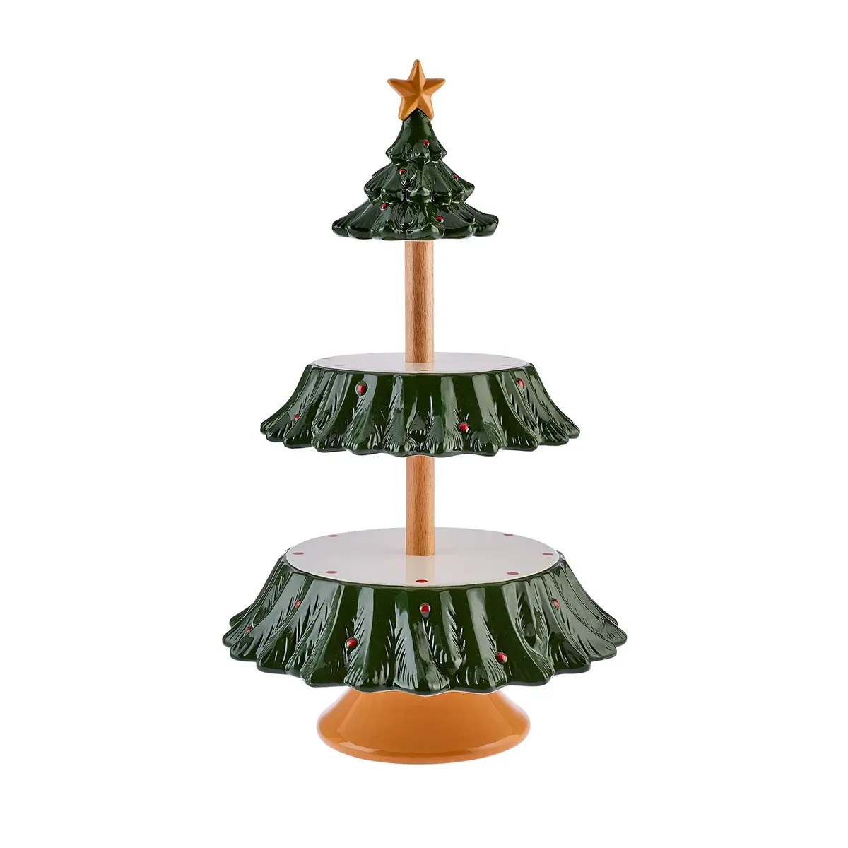 Karaca Neujahr Baum Gefaltetes Serviergestell 44 cm
