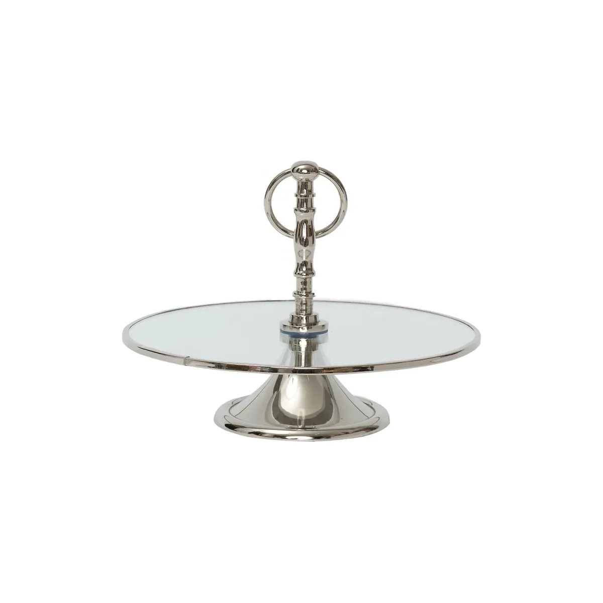 Karaca Home Line Dekorative Silber Tortenständer 25 cm