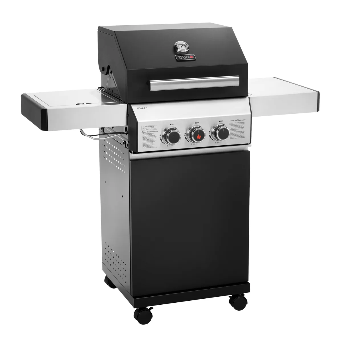 BLACK 2+1 Gasgrill
