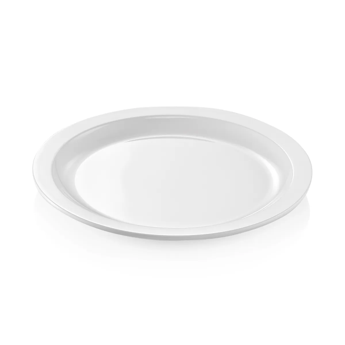 Teller 12er-Set, flach, schmaler Rand, Ø 27 cm, Melamin