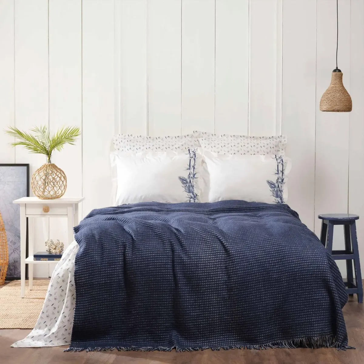 Karaca Home Bamboo Blau Doppeldecke Set