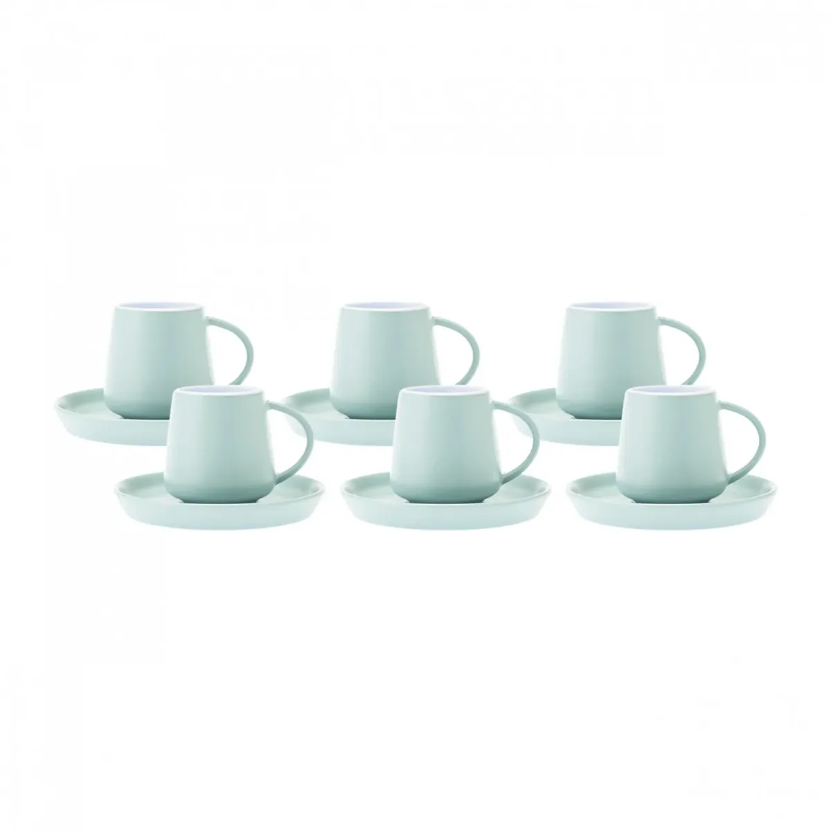 Karaca Datca 6 Personen Kaffeetassen-Set Blau 90 ml