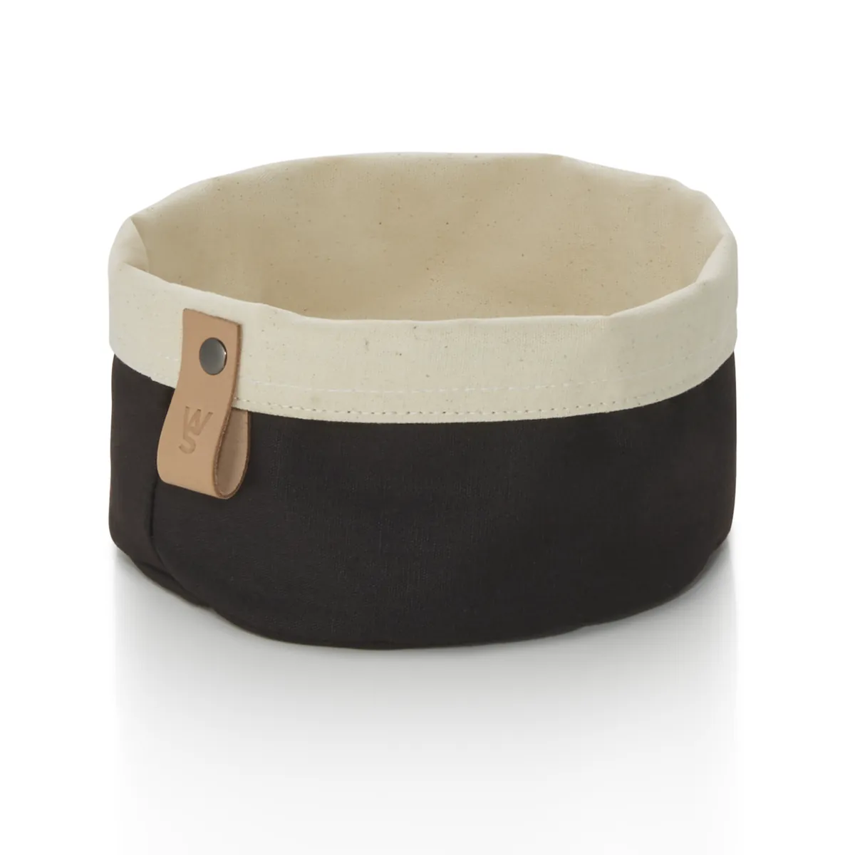 Brottasche Flip Cotton, schwarz/cream, Maße wählbar Canvas