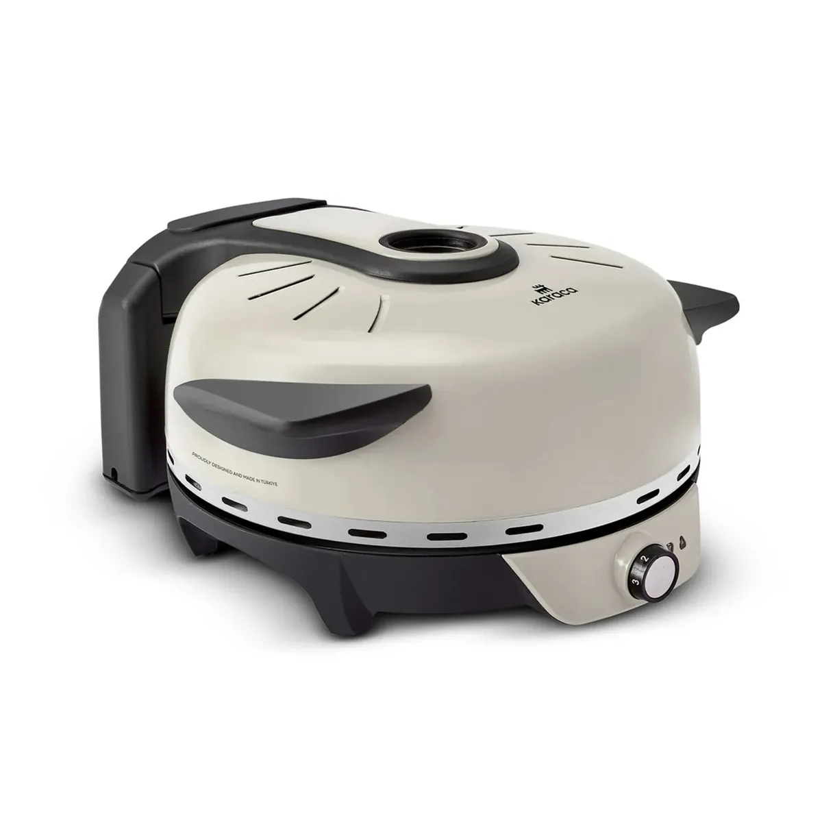 Karaca Gastro 10 in 1 Pizza und Lahmacun Maschine Biodiamond Soft Cream