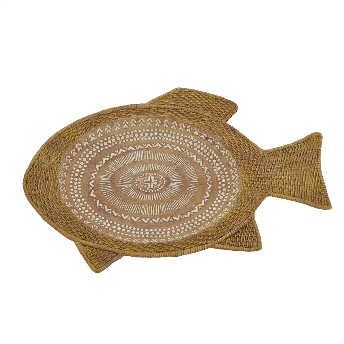Melanie Fish Dekorativer Teller Mit Flechtoptik