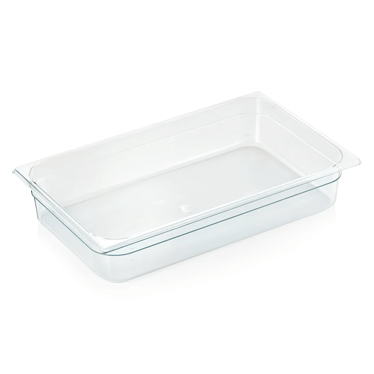 GN Behälter 1/1 GN 94, Höhe wählbar, mit Skalierung, Polycarbonat