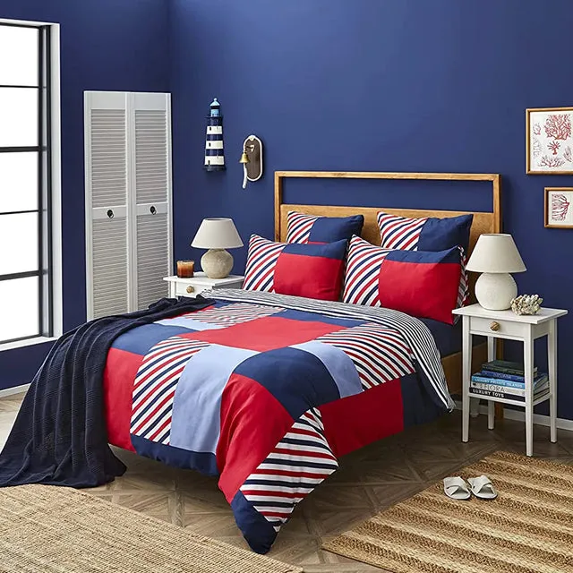 Nautica Morris Bettbezug-Set, 135x200+80x80 Cm