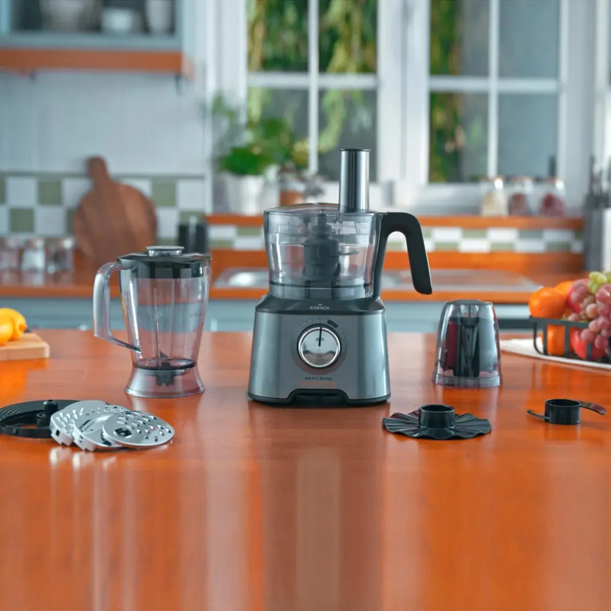 Karaca Mastermaid Power Multifunktionsset 10 in 1 Lebensmittelzubereitung 2000W Galaxy Grey