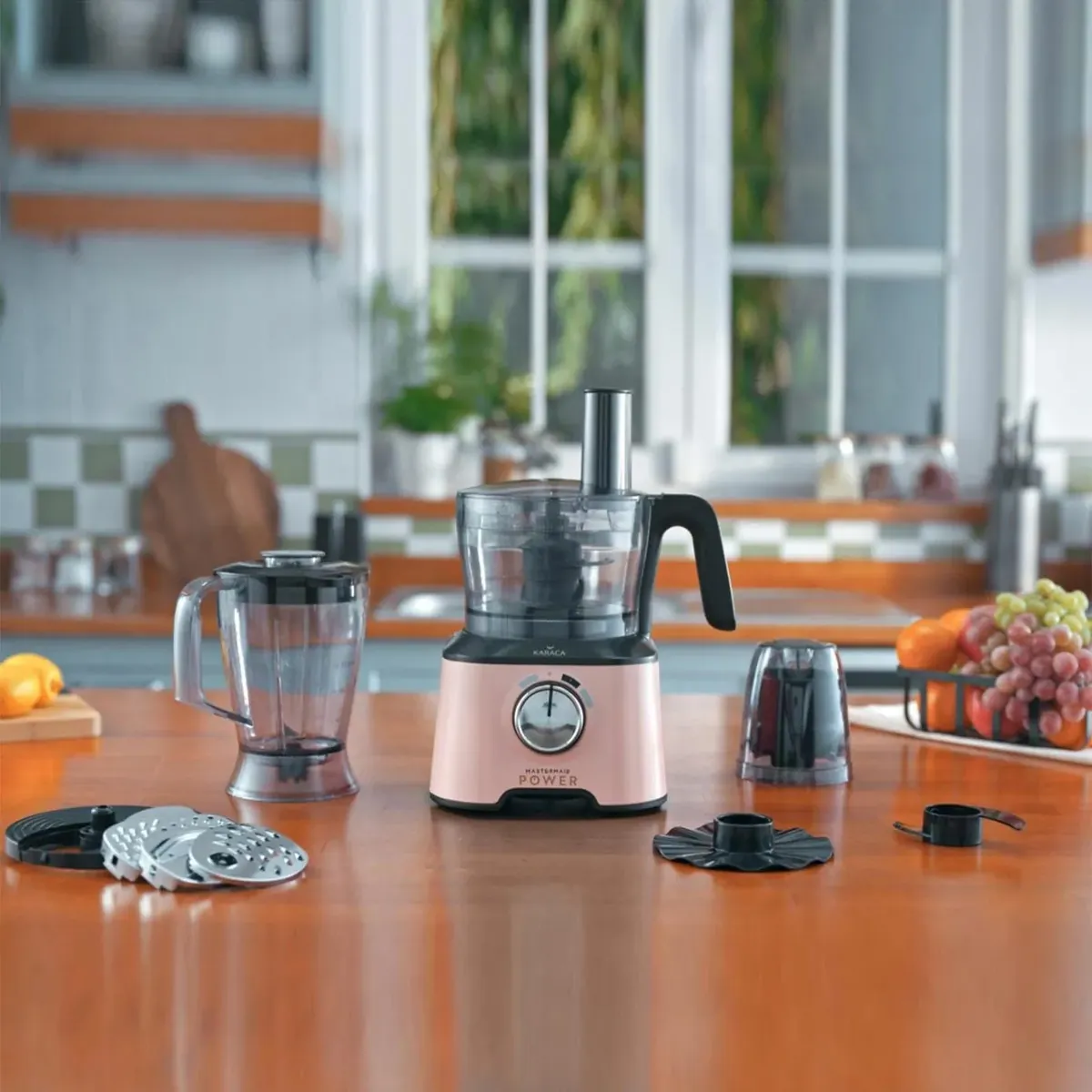 Karaca Mastermaid Power Multifunktionale 10 in 1 Pearly Pink Vorbereitung Set 2000w