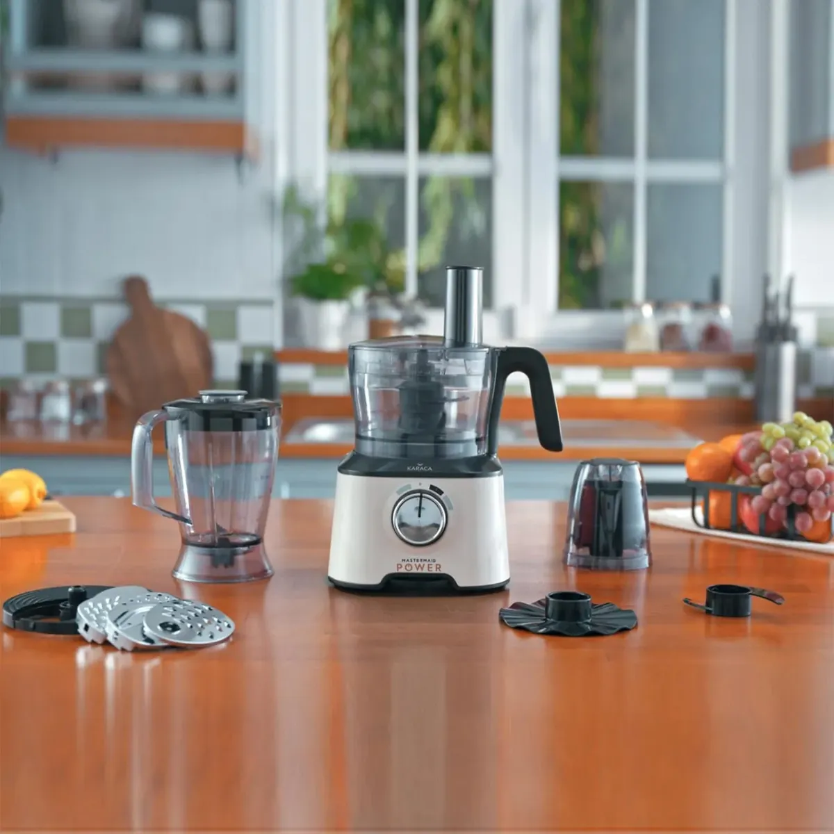 Karaca Mastermaid Power Multifunktionsset 10 in 1 Weiche Creme Lebensmittelzubereitung Set 2000W