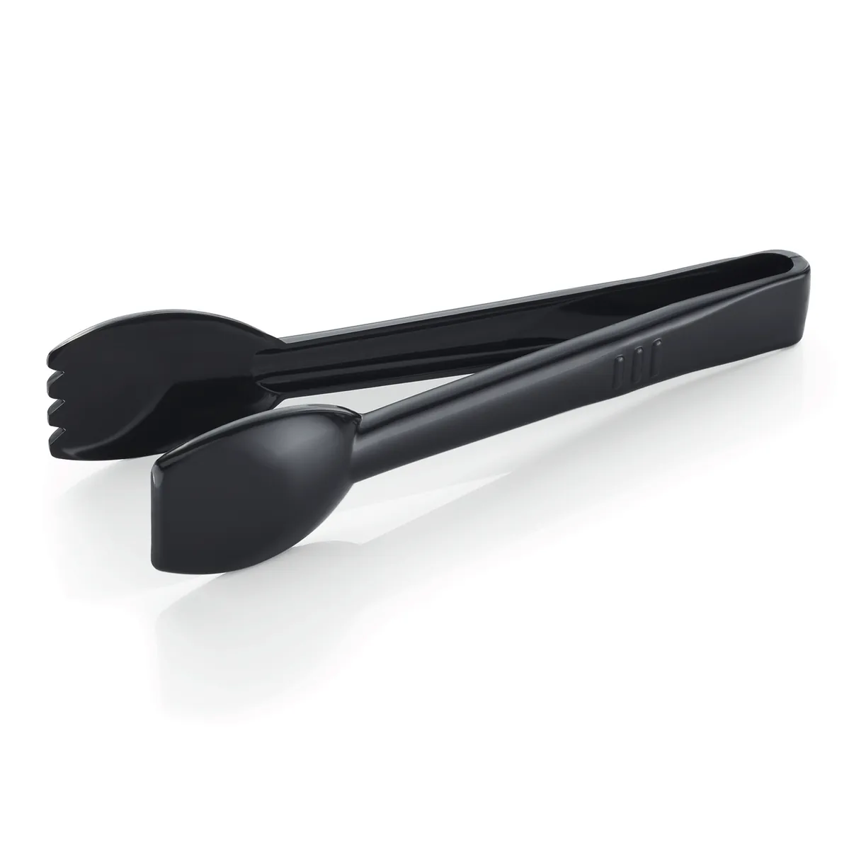 Salatzange 6er-Set, 23 cm, schwarz, Polycarbonat