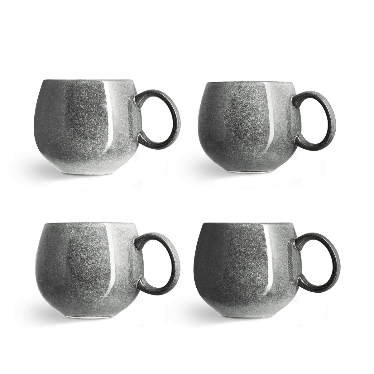 Tasse Misty Cliff 4er-Set - Grau