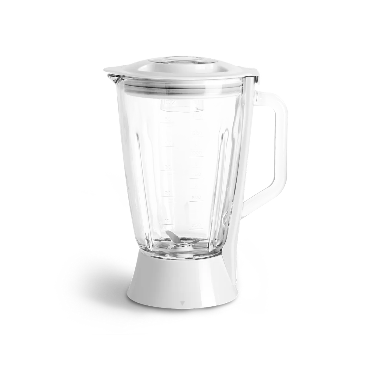 Glasmixbehälter inkl. Deckel & Messbecher f. Küchenmaschine Kaia - Weiß