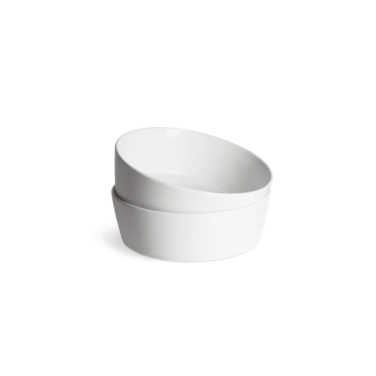 Sweet Scandi 2er-Sets Suppenteller aus New Bone Keramik matt - Weiß, Anthrazit oder Mint