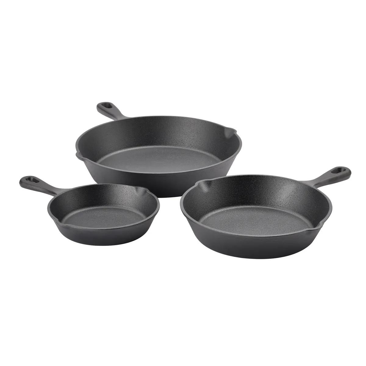 Gusseisen Pfannen 3er Set